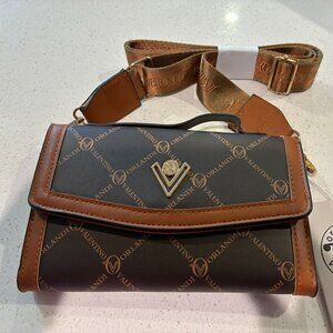 Valentino Orlandi NWT Vegan Leather Signature Cross Body Bag with Guitar Strap